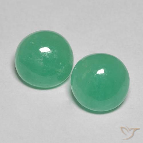 2.54ctw Naturel Vert clair moyen Émeraude, Tour, Translucide