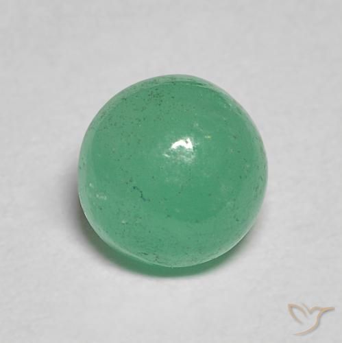 0.86ct Naturel Vert moyen Émeraude, Tour, Translucide