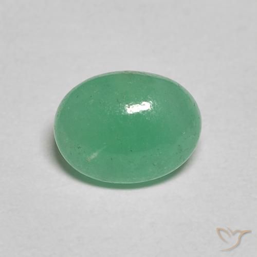 1.12ct Naturel Vert clair Émeraude, ovale, Translucide