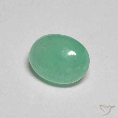 0.91ct Naturel Vert fougère Émeraude, ovale, Translucide