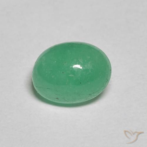 1.08ct Naturel Vert trèfle Émeraude, ovale, Translucide