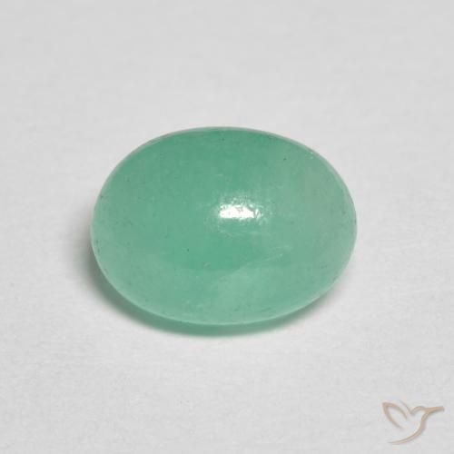 1.02ct Naturel Vert menthe intense Émeraude, ovale, Translucide
