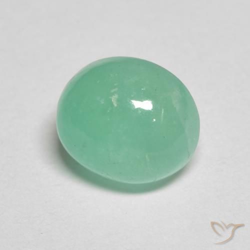 1.40ct Naturel Vert fougère Émeraude, ovale, Translucide