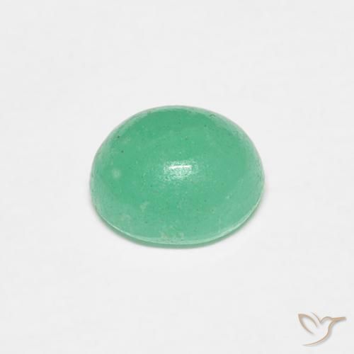 Émeraude Vert pistache naturelle ovale, 0.80 ct, Translucide