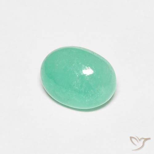 1.12ct Naturel Vert clair Émeraude, ovale, Translucide