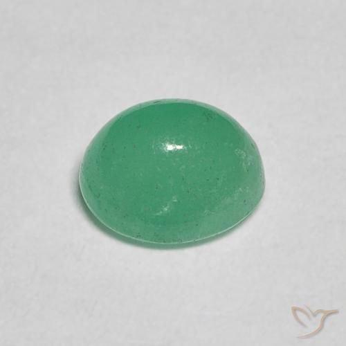 Émeraude Vert Électrique naturelle ovale, 0.92 ct, Translucide