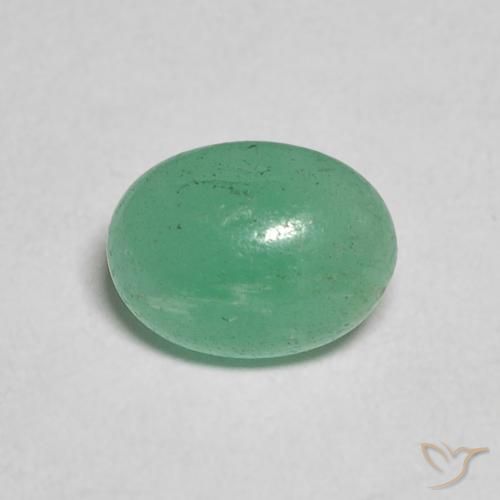 0.75ct Naturel Vert moyen Émeraude, ovale, Translucide