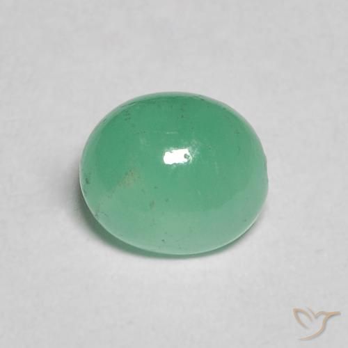 0.91ct Naturel Vert menthe intense Émeraude, ovale, Translucide, Photo A