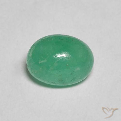 0.96ct Naturel Vert clair Émeraude, ovale, Translucide
