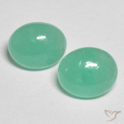 1.93ctw Naturel Vert pistache Émeraude, ovale, Translucide