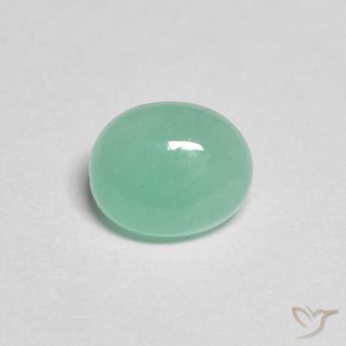 0.69ct Naturel Vert clair Émeraude, ovale, Translucide