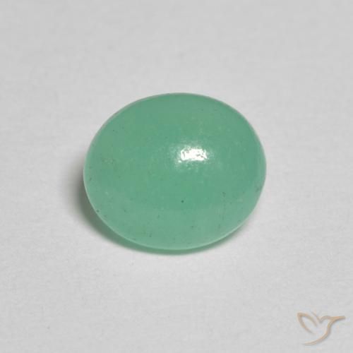 0.88ct Naturel Vert clair Émeraude, ovale, Translucide