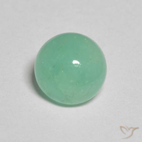 Émeraude Vert clair naturelle Tour, 1.18 ct, Translucide