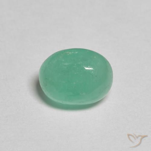 0.77ct Naturel Vert pistache Émeraude, ovale, Translucide
