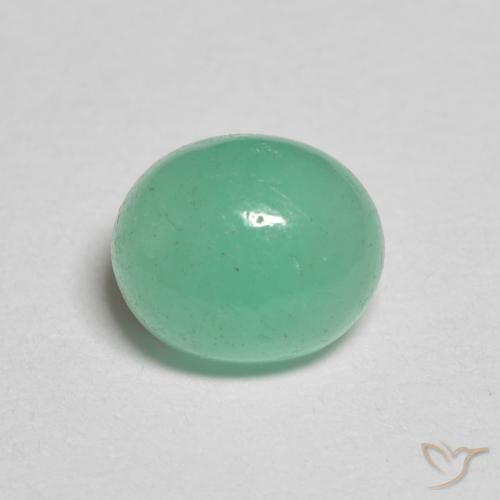 1.25ct Naturel Vert clair Émeraude, ovale, Translucide