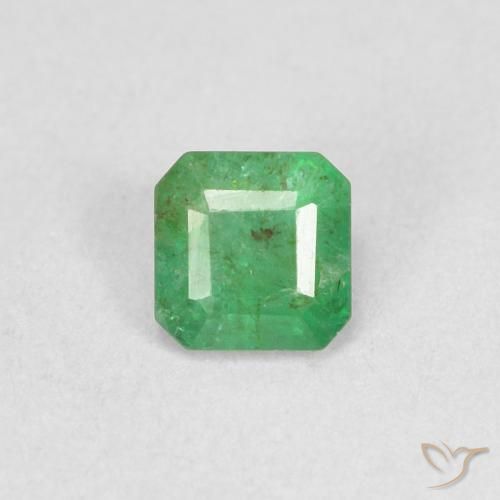 0.30ct Naturel Vert trèfle Émeraude, Taille émeraude, SI