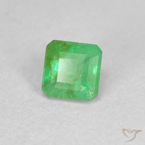 Émeraude Vert trèfle naturelle Octogone / coupe Émeraude, 0.33 ct, SI