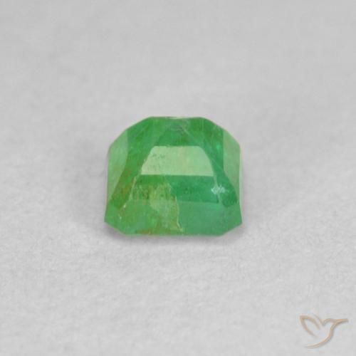 Émeraude Vert trèfle naturelle Octogone / coupe Émeraude, 0.33 ct, SI