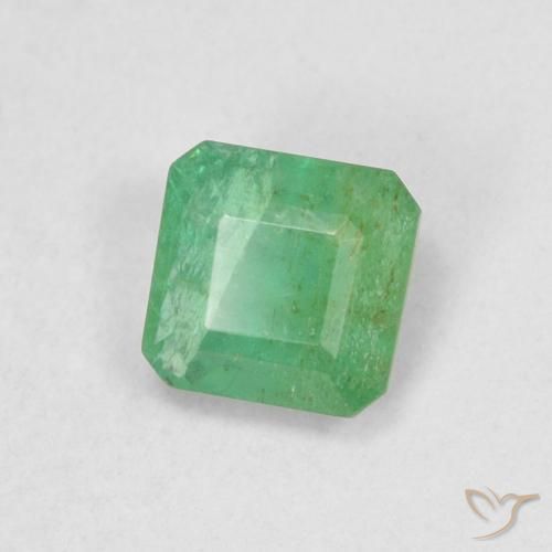 Émeraude Vert trèfle naturelle Octogone / coupe Émeraude, 0.42 ct, SI