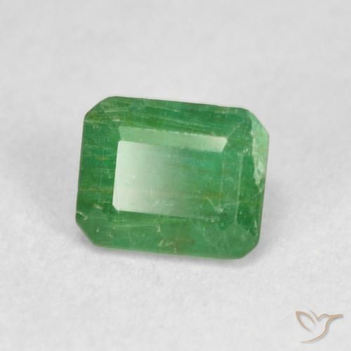 Émeraude Vert moyen naturelle Octogone / coupe Émeraude, 0.59 ct, SI