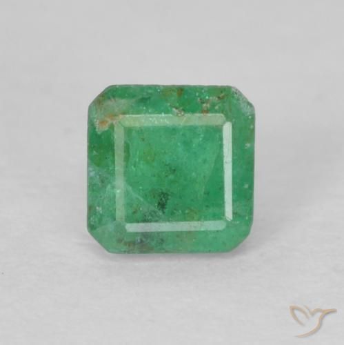 0.27ct Naturel Vert basilic léger Émeraude, Taille émeraude, SI