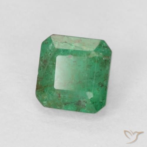 Émeraude Vert moyen naturelle Octogone / coupe Émeraude, 0.40 ct, SI