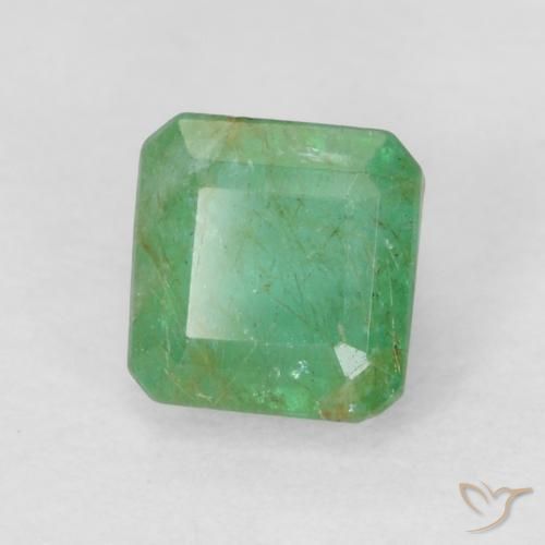 Émeraude Vert moyen naturelle Octogone / coupe Émeraude, 0.45 ct, SI