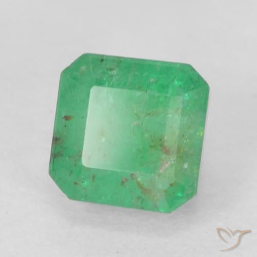 Émeraude Vert trèfle naturelle Octogone / coupe Émeraude, 0.74 ct, SI