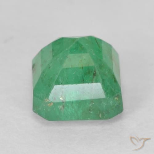 Émeraude Vert trèfle naturelle Octogone / coupe Émeraude, 0.74 ct, SI