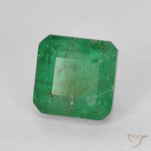 Émeraude Vert moyen naturelle Octogone / coupe Émeraude, 0.52 ct, SI
