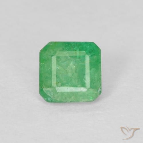 0.27ct Naturel Vert pistache Émeraude, Taille émeraude, SI