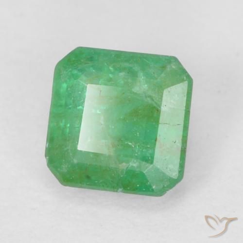 Émeraude Vert moyen naturelle Octogone / coupe Émeraude, 0.34 ct, SI