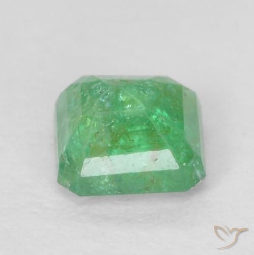 Émeraude Vert moyen naturelle Octogone / coupe Émeraude, 0.34 ct, SI