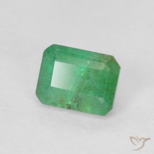 Émeraude Vert moyen naturelle Octogone / coupe Émeraude, 0.43 ct, SI