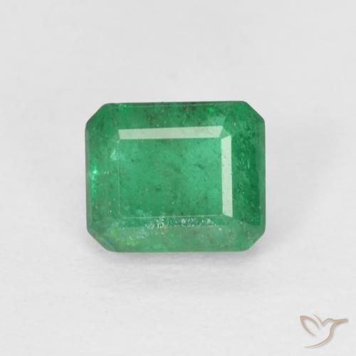 0.59ct Naturel Vert clair Émeraude, Taille émeraude, SI