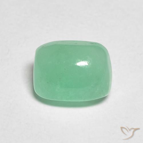 0.87ct Naturel Vert clair Émeraude, Coussin, Translucide