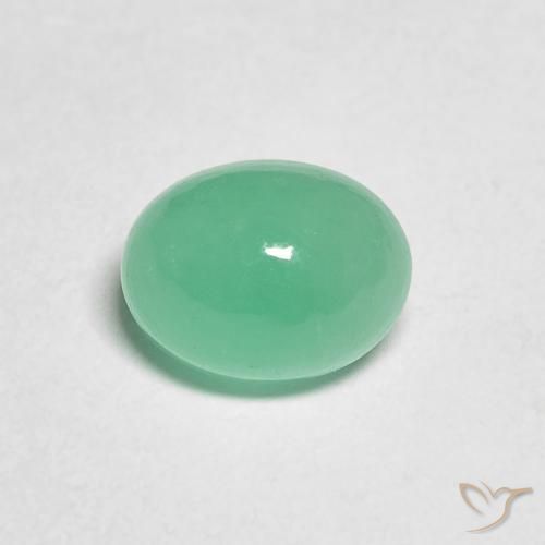 1.10ct Naturel Vert moyen Émeraude, ovale, Translucide