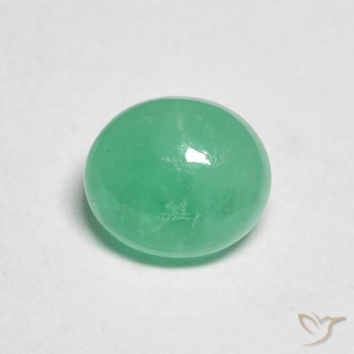 1.17ct Naturel Vert moyen Émeraude, ovale, Translucide