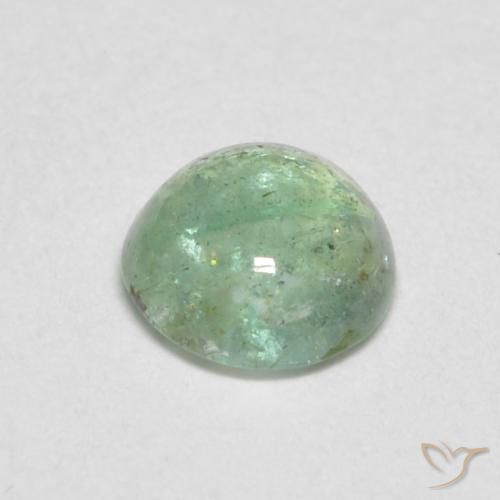 Émeraude Vert jaune très clair naturelle Tour, 0.41 ct, Transparent