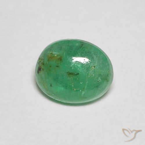 0.37ct Naturel Vert moyen Émeraude, ovale, Transparent