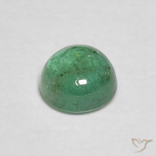 Émeraude Vert clair moyen naturelle Tour, 0.43 ct, Transparent
