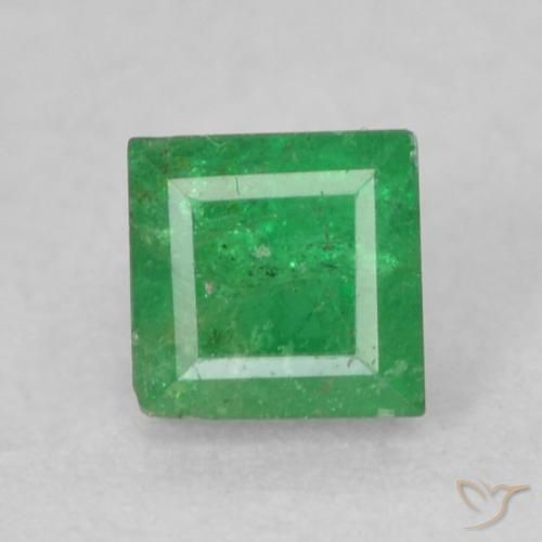 0.23ct Naturel Vert moyen Émeraude, Carré, I1