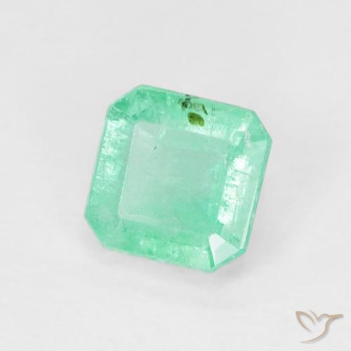 Émeraude Menthe verte naturelle Octogone / coupe Émeraude, 0.87 ct, SI