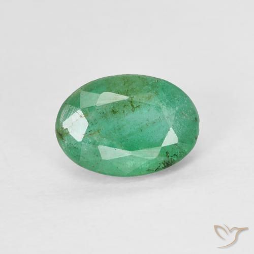 0.80ct Naturel Vert moyen Émeraude, ovale, VS-SI