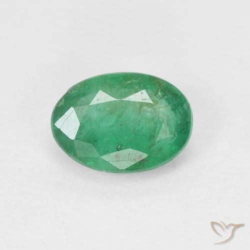 0.73ct Naturel Vert chaud Émeraude, ovale, VS-SI