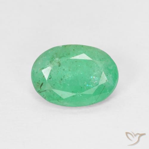 0.76ct Naturel Vert moyen Émeraude, ovale, VS-SI