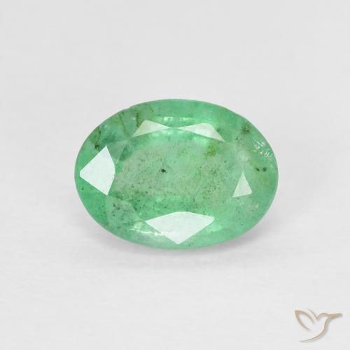 0.78ct Naturel Vert clair Émeraude, ovale, VS-SI