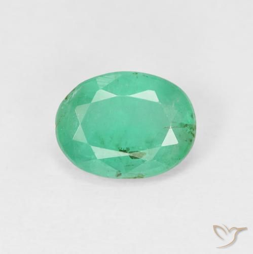 1.28ct Naturel Vert moyen Émeraude, ovale, VS-SI