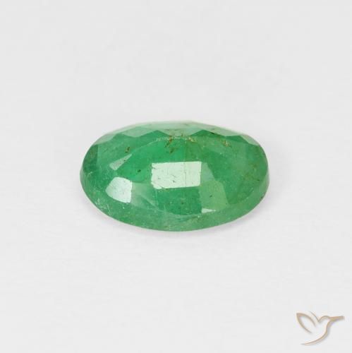 Émeraude Bleu vert naturelle ovale, 0.92 ct, VS-SI
