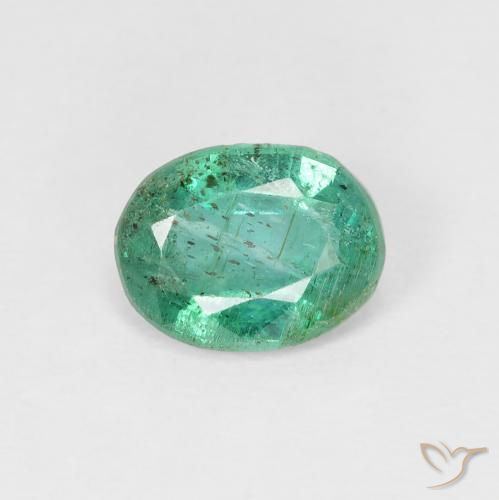 1.09ct Naturel Vert frais Émeraude, ovale, VS-SI
